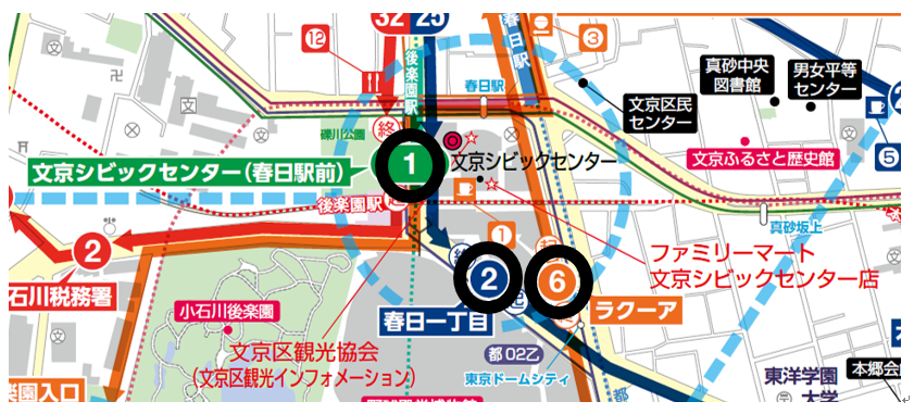 文京シビックセンター周辺地図