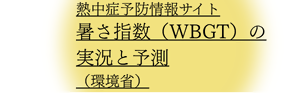 熱中症予防情報サイト暑さ指数（WBGT）の実況と予測（環境省）