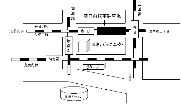 春日自転車駐車場の地図