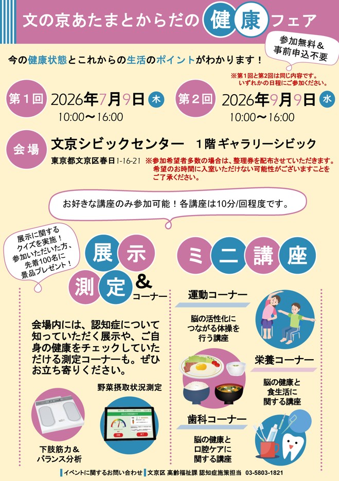 あたまとからだの健康フェア