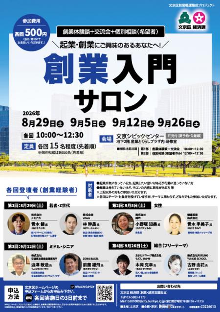 創業入門サロンチラシおもて