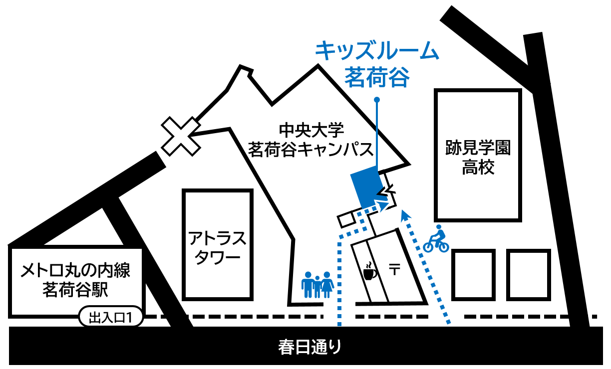 キッズルーム茗荷谷へのアクセス