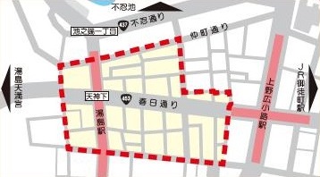 特定地区の範囲の画像