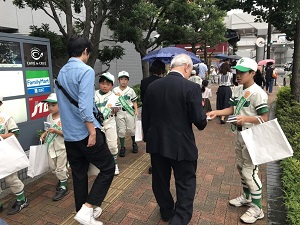 少年野球チームの活動の様子