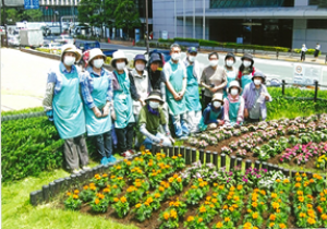 写真：四季の彩りの花壇づくり1