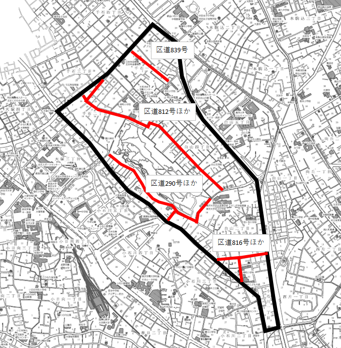 路線整備箇所図