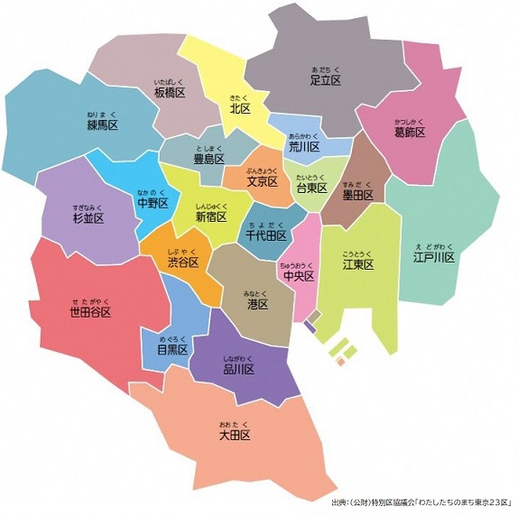 文京区の位置