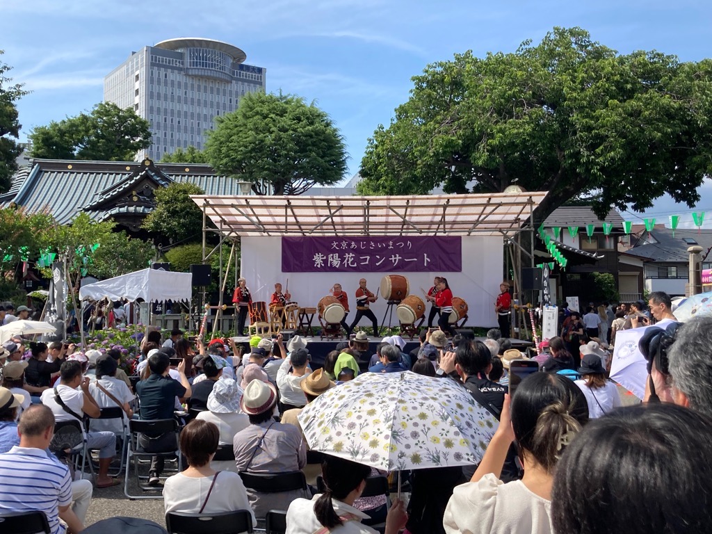 紫陽花コンサートの様子