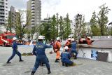 倒壊現場救出作業の様子