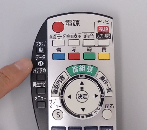 テレビのリモコン