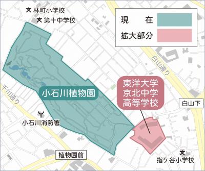 緊急避難場所の拡大場所